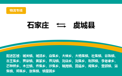 石家庄到虞城县物流专线省市县+乡镇-闪+送专业运送|优质物流