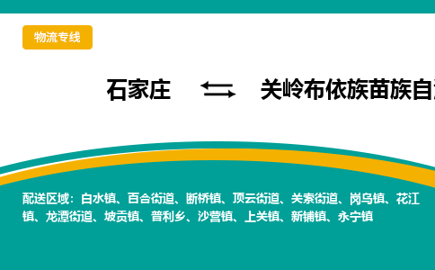石家庄到关岭布依族苗族自治县物流专线省市县+乡镇-闪+送专业运送|优质物流 石家庄到关岭布依族苗族自治县物流专线省市县+乡镇-闪+送专业运送|优质物流