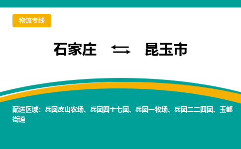 石家庄到昆玉市物流专线省市县+乡镇-闪+送专业运送|优质物流